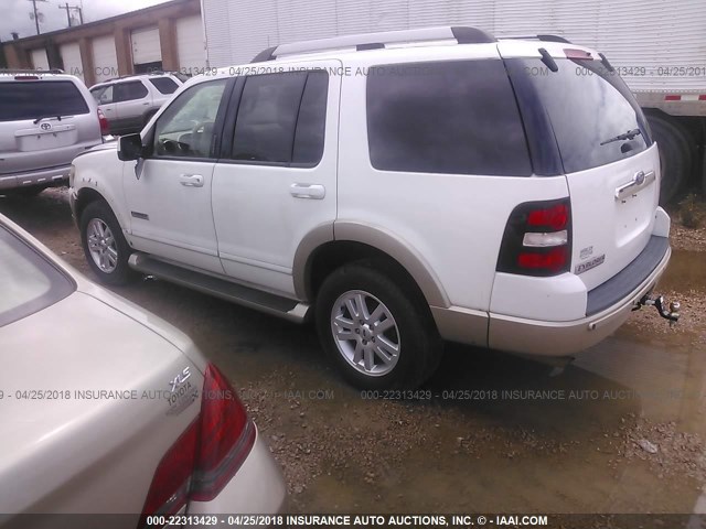 1FMEU64E26UA61009 - 2006 FORD EXPLORER EDDIE BAUER WHITE photo 3