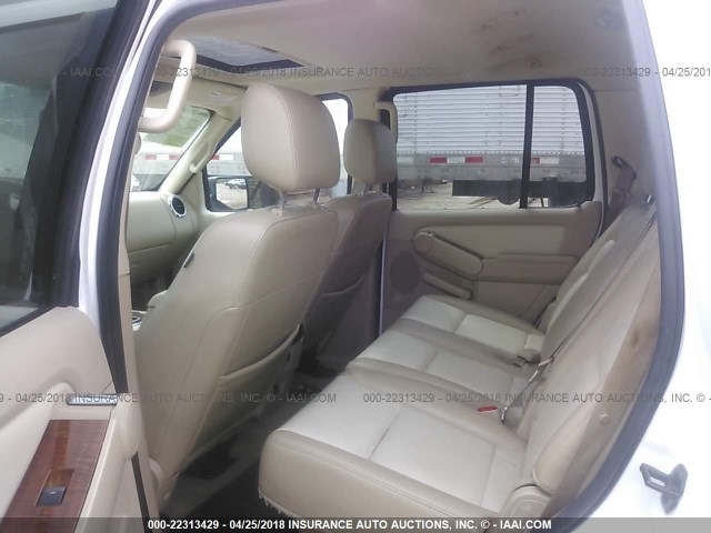 1FMEU64E26UA61009 - 2006 FORD EXPLORER EDDIE BAUER WHITE photo 8