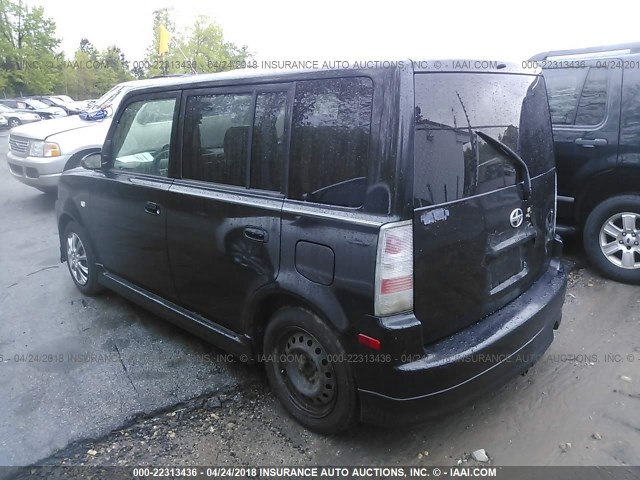 JTLKT324064040618 - 2006 TOYOTA SCION XB შავი ფოტო 3