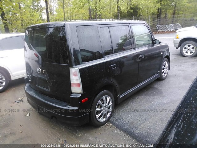 JTLKT324064040618 - 2006 TOYOTA SCION XB შავი ფოტო 4
