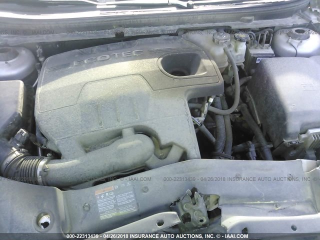 1G1ZB5E12BF124702 - 2011 CHEVROLET MALIBU LS SILVER photo 10