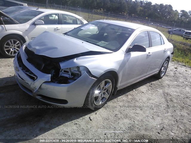 1G1ZB5E12BF124702 - 2011 CHEVROLET MALIBU LS SILVER photo 2