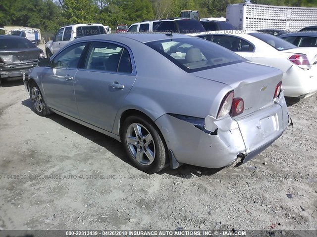 1G1ZB5E12BF124702 - 2011 CHEVROLET MALIBU LS SILVER photo 3