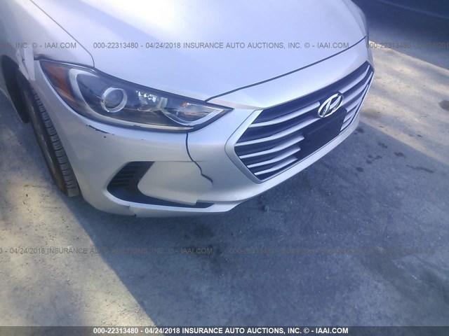 5NPD84LF6JH237842 - 2018 HYUNDAI ELANTRA SEL/VALUE/LIMITED SILVER photo 6