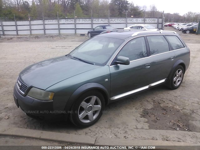 WA1YD64B34N003970 - 2004 AUDI ALLROAD GREEN photo 2