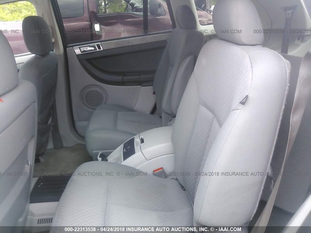 2A8GM68X47R256528 - 2007 CHRYSLER PACIFICA TOURING WHITE photo 8