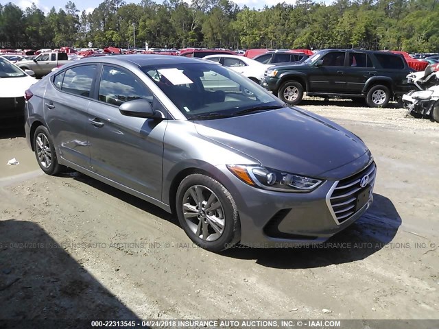 5NPD84LF9JH261178 - 2018 HYUNDAI ELANTRA SEL/VALUE/LIMITED GRAY photo 1