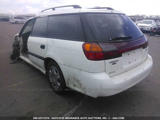 4S3BH6358Y6308330 - 2000 SUBARU LEGACY L WHITE photo 3