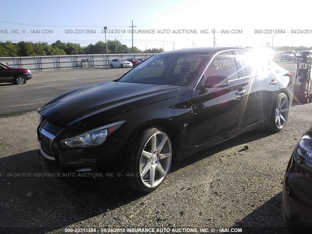 JN1BV7AP5FM342045 - 2015 INFINITI Q50 PREMIUM/SPORT Negro foto 2