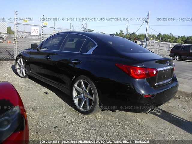 JN1BV7AP5FM342045 - 2015 INFINITI Q50 PREMIUM/SPORT Negro foto 3