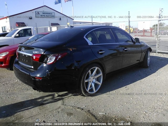 JN1BV7AP5FM342045 - 2015 INFINITI Q50 PREMIUM/SPORT Negro foto 4
