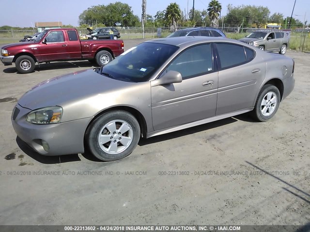 2G2WP552461274039 - 2006 PONTIAC GRAND PRIX BROWN photo 2
