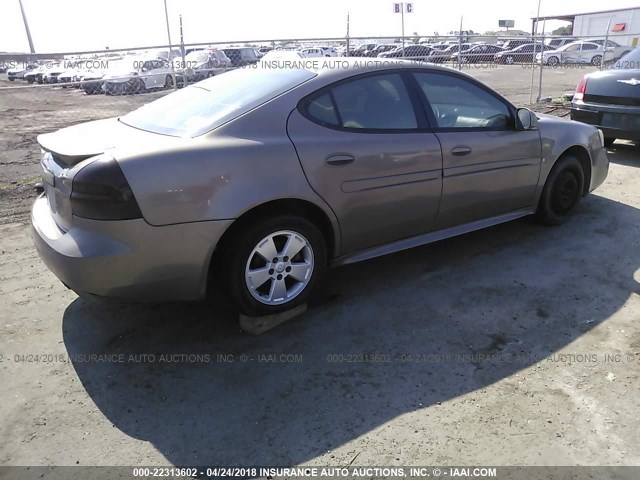 2G2WP552461274039 - 2006 PONTIAC GRAND PRIX BROWN photo 4