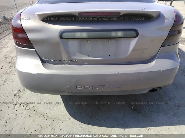 2G2WP552461274039 - 2006 PONTIAC GRAND PRIX BROWN photo 6