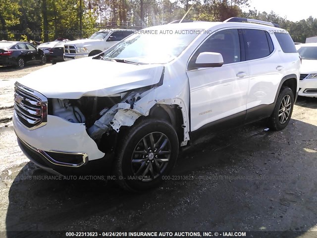 1GKKNMLS4JZ113966 - 2018 GMC ACADIA SLT-1 Biały zdjęcie 2