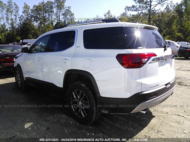 1GKKNMLS4JZ113966 - 2018 GMC ACADIA SLT-1 WHITE photo 3