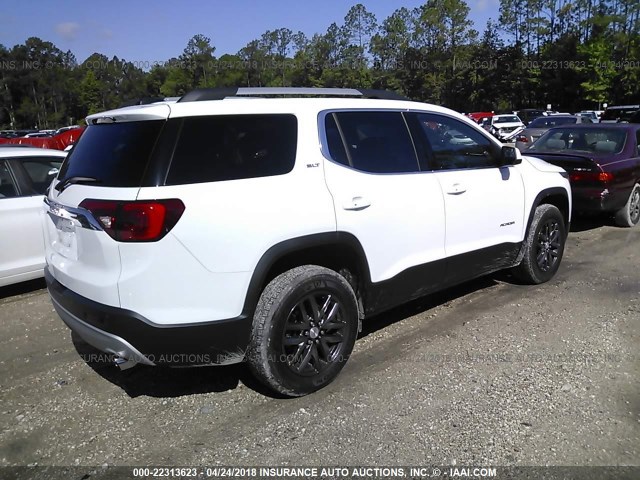 1GKKNMLS4JZ113966 - 2018 GMC ACADIA SLT-1 WHITE photo 4