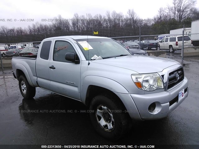 5TEUX42N96Z305504 - 2006 TOYOTA TACOMA ACCESS CAB SILVER photo 1