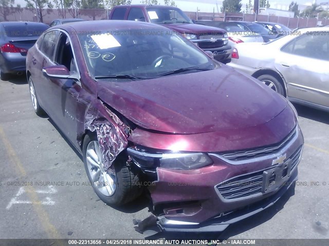 1G1ZE5ST9GF297024 - 2016 CHEVROLET MALIBU LT BURGUNDY photo 1