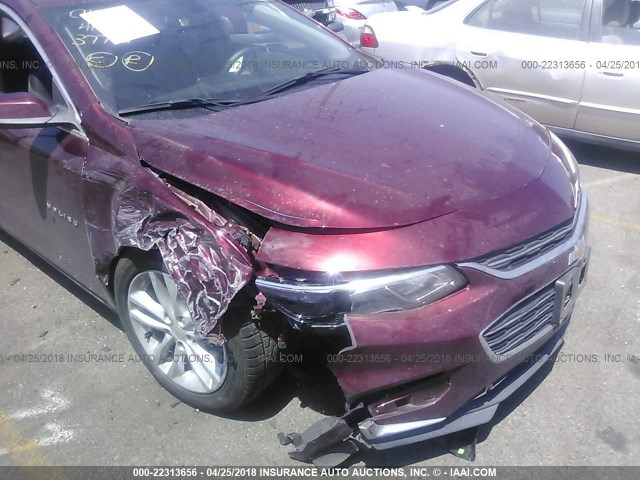 1G1ZE5ST9GF297024 - 2016 CHEVROLET MALIBU LT BURGUNDY photo 6