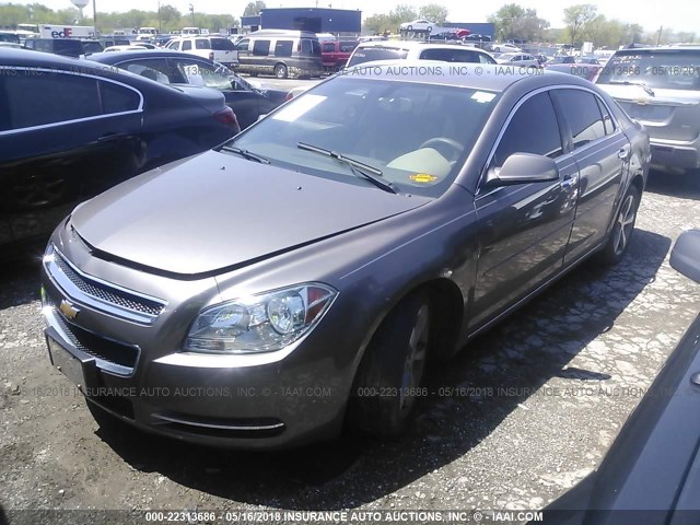 1G1ZC5E01CF225123 - 2012 CHEVROLET MALIBU 1LT 棕色 照片 2