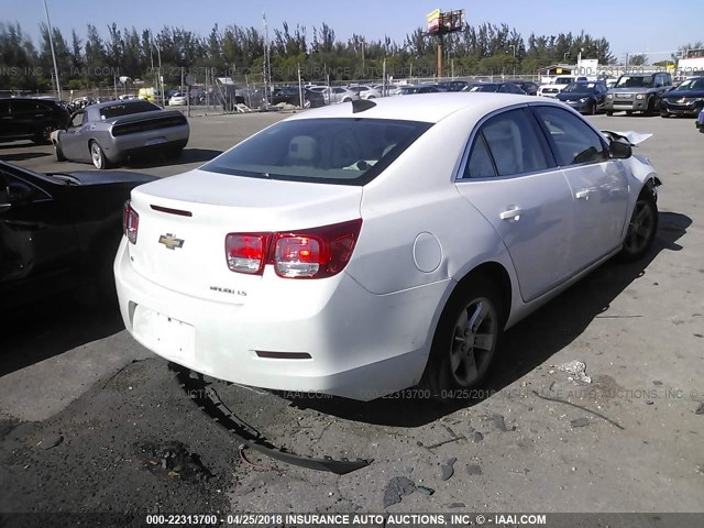 1G11B5SL2FF116589 - 2015 CHEVROLET MALIBU LS WHITE photo 4