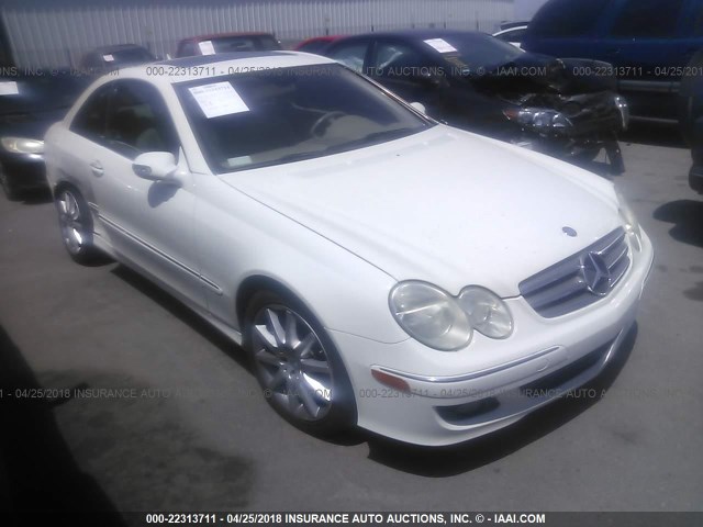 WDBTJ56H67F229177 - 2007 MERCEDES-BENZ CLK 350 WHITE photo 1