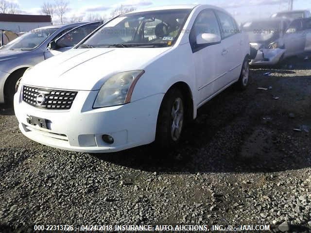 3N1AB61E88L658243 - 2008 NISSAN SENTRA 2.0/2.0S/2.0SL WHITE photo 2