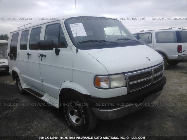 2B6HB21X1TK159296 - 1996 DODGE RAM VAN B2500 WHITE photo 1