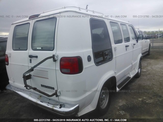 2B6HB21X1TK159296 - 1996 DODGE RAM VAN B2500 WHITE photo 4