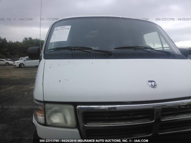 2B6HB21X1TK159296 - 1996 DODGE RAM VAN B2500 WHITE photo 6