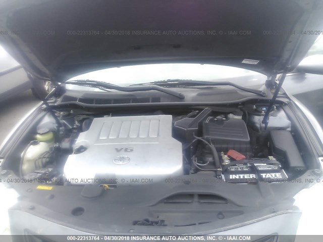 4T1BK46K39U076266 - 2009 TOYOTA CAMRY SE/LE/XLE GRAY photo 10