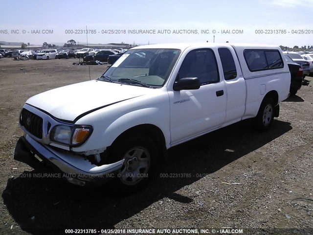 5TEVL52N43Z283977 - 2003 TOYOTA TACOMA XTRACAB WHITE photo 2