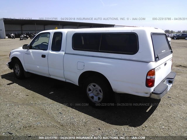 5TEVL52N43Z283977 - 2003 TOYOTA TACOMA XTRACAB WHITE photo 3