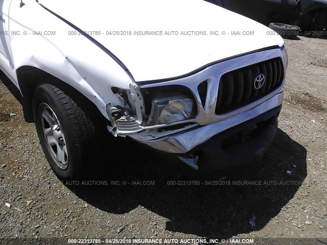 5TEVL52N43Z283977 - 2003 TOYOTA TACOMA XTRACAB WHITE photo 6