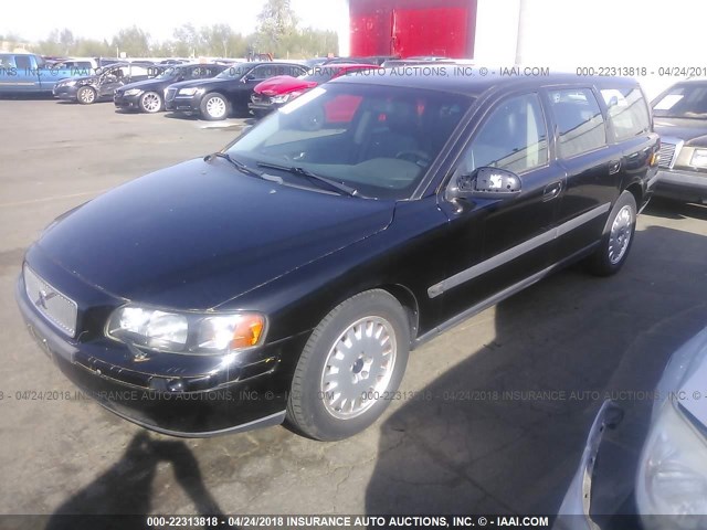 YV1SW61N312052999 - 2001 VOLVO V70 Noir photo 2
