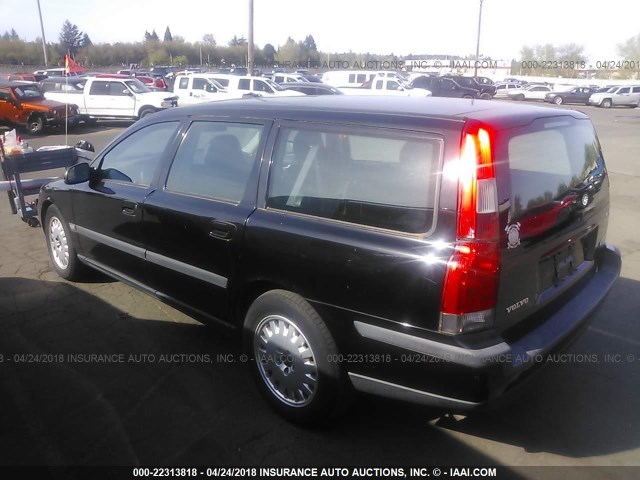 YV1SW61N312052999 - 2001 VOLVO V70 Noir photo 3