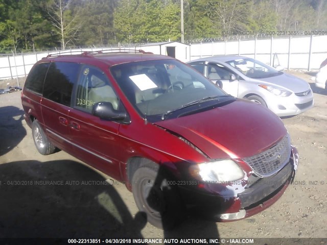 2C8GP64L12R644728 - 2002 CHRYSLER TOWN & COUNTRY LIMITED RED photo 1