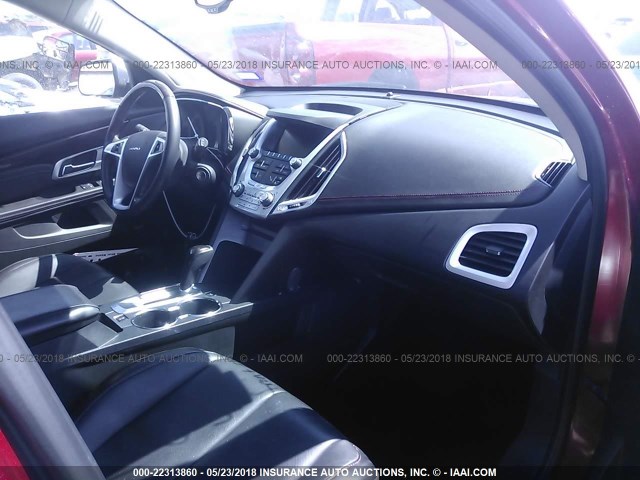 2GKALUEK5E6370313 - 2014 GMC TERRAIN DENALI RED photo 5