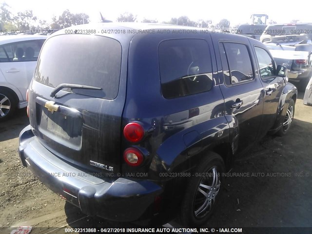 3GNCA13B29S626515 - 2009 CHEVROLET HHR LS ლურჯი ფოტო 4