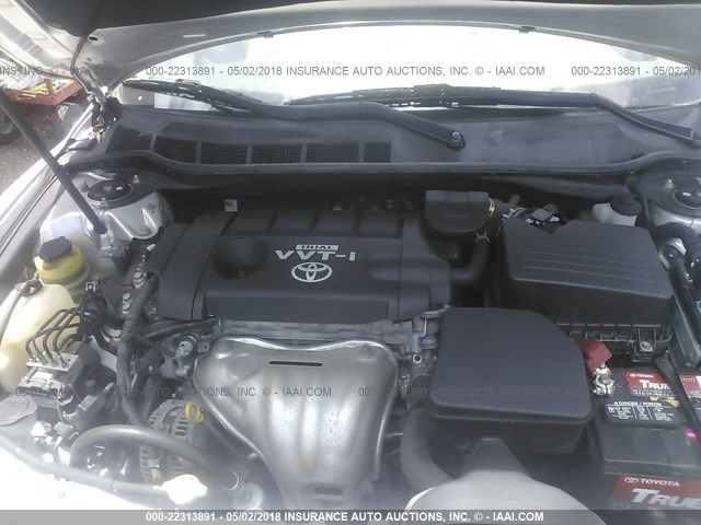 4T4BF3EK5AR035454 - 2010 TOYOTA CAMRY SE/LE/XLE SILVER photo 10