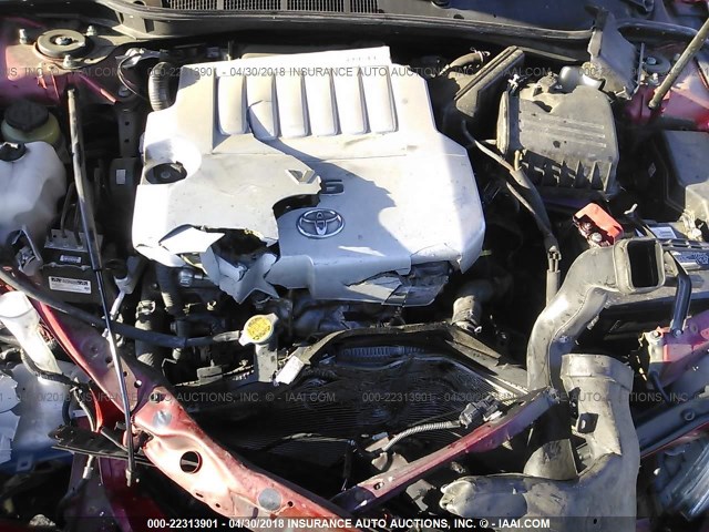 4T1BK3EK4AU106004 - 2010 TOYOTA CAMRY SE/LE/XLE BURGUNDY photo 10