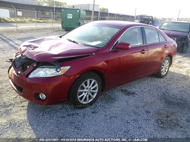 4T1BK3EK4AU106004 - 2010 TOYOTA CAMRY SE/LE/XLE BURGUNDY photo 2