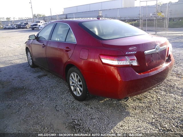 4T1BK3EK4AU106004 - 2010 TOYOTA CAMRY SE/LE/XLE BURGUNDY photo 3