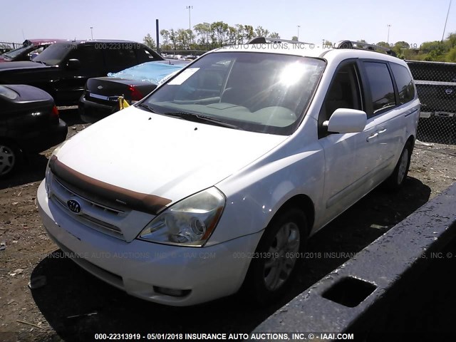 KNDMB233086238520 - 2008 KIA SEDONA EX/LX WHITE photo 2