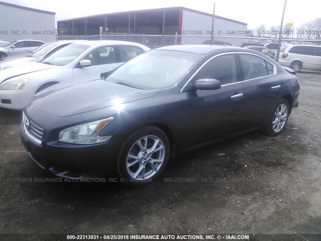 1N4AA5AP3CC854578 - 2012 NISSAN MAXIMA S/SV GRAY photo 2