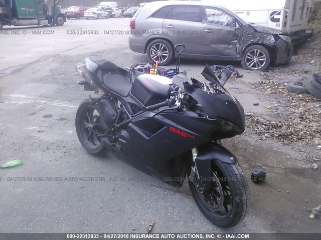 ZDM1XBMV5BB014733 - 2011 DUCATI 848 BLACK photo 1