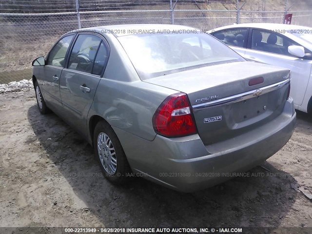 1G1ZS51F66F283648 - 2006 CHEVROLET MALIBU LS 绿色 照片 3