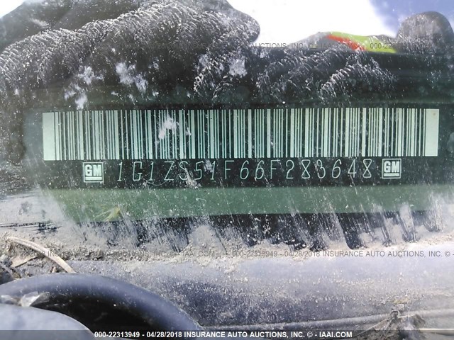 1G1ZS51F66F283648 - 2006 CHEVROLET MALIBU LS 绿色 照片 9