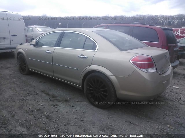 1G8ZV57738F177122 - 2008 SATURN AURA XR TAN photo 3